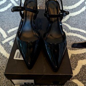 6.5 Banana Republic Black Patent Leather High Heel